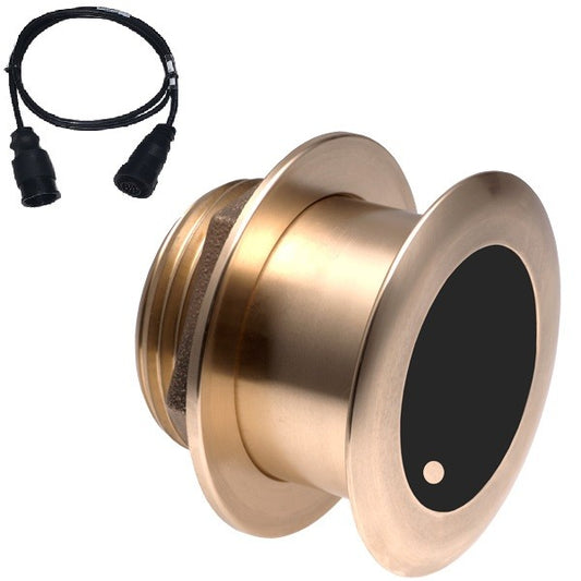 Airmar B175C CHIRP 1kW Medium-Frequency 12° Tilt Thru-Hull Transducer with Humminbird Connectors.