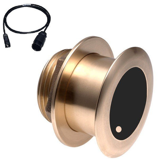 Airmar B175C CHIRP 1kW Medium-Frequency 12° Tilt Thru-Hull Transducer with Humminbird Connectors.