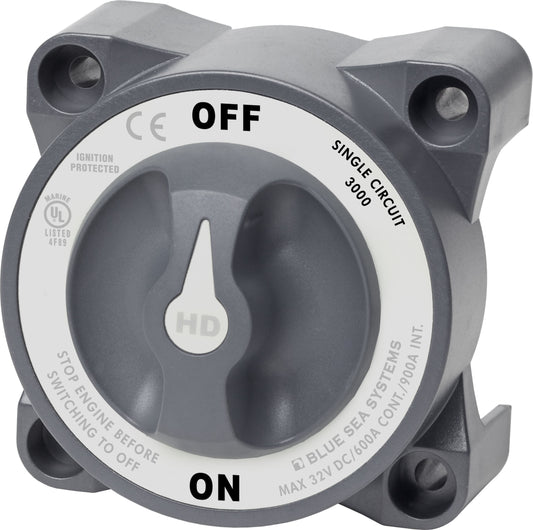 Blue Sea HD-Series Battery Selector Switch On/Off 600A.