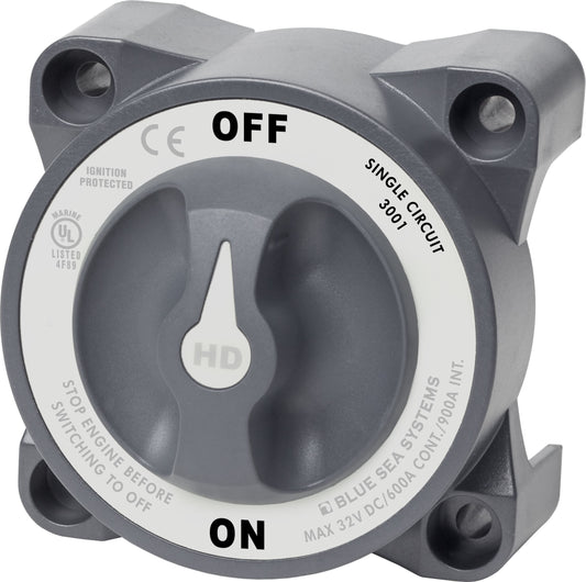Blue Sea HD-Series Battery Selector Switch On/Off 600A.
