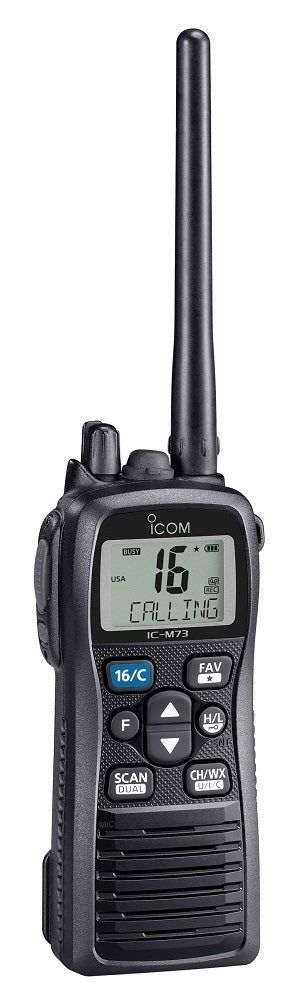 Icom M73 Handheld VHF Radio.