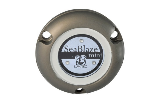 Lumitec Seablaze Mini LED Underwater Light Brushed Finish 12/24v 2-Pack.