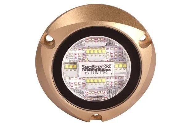 Lumitec Seablaze X2 LED Surface Mount Bronze Housing 12/24v.