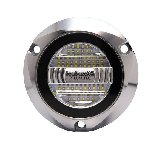 Lumitec Seablaze X2 LED Surface Mount Polished Housing 12/24v.