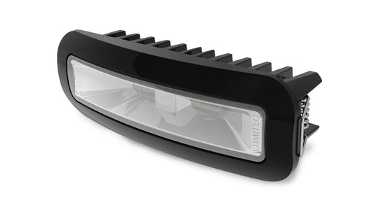 Lumitec Capri3 Flood Light White/Blue LEDfts Dimmable Flush Mount Black 12/24v