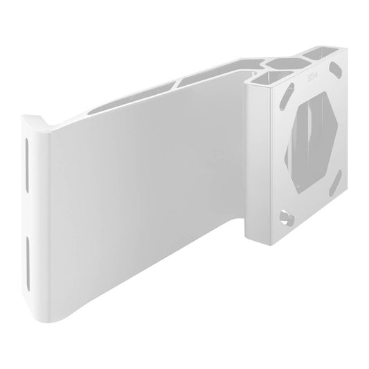 Minn Kota Jack Plate Adapter Brackets for Raptor Starboard & Port 5in Setback 4in Rise (White).