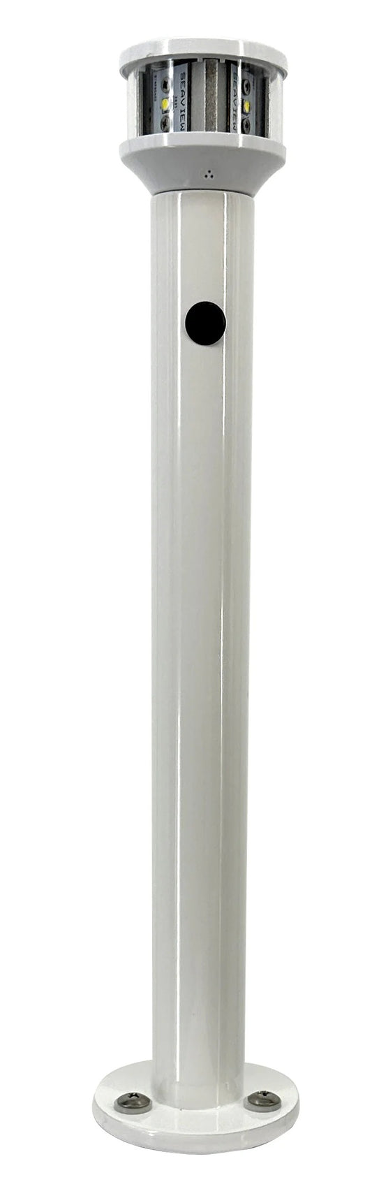 Seaview 12in White Light Post With LTBLED12C5 Nav Light