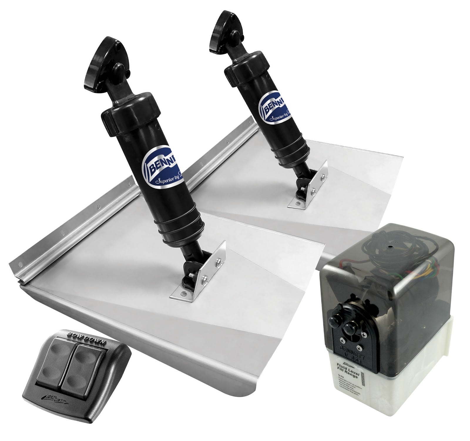 Bennett Sport Batwing Trim Tabs with Rocker Switch.