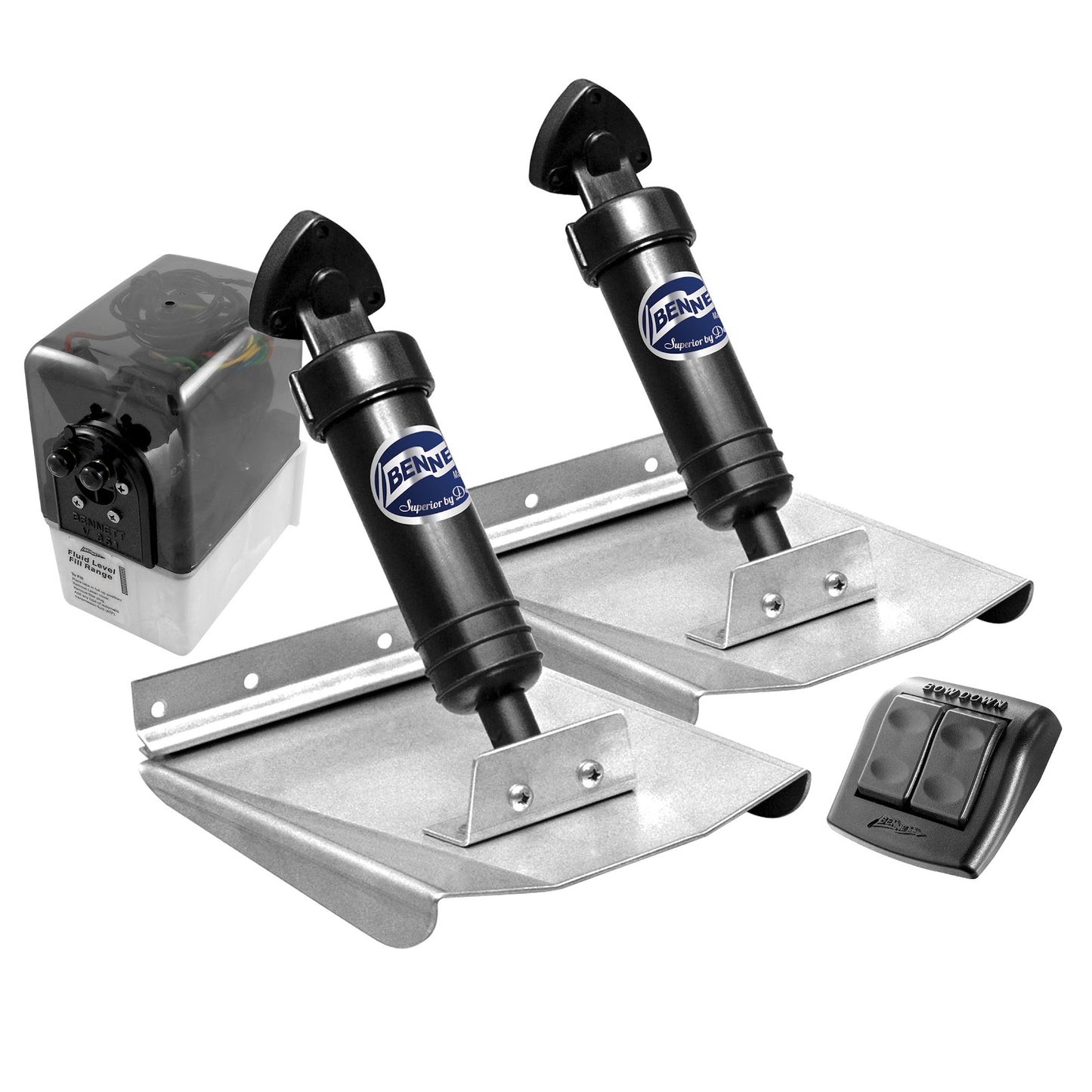 Bennett Sport Batwing Trim Tabs with Rocker Switch.