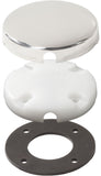Blue Sea Side Entry CableClam White Max Cable Dia 0.28in With Stainless Steel Cover