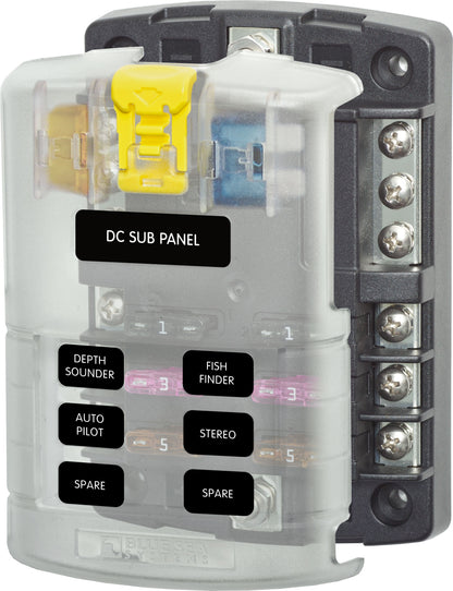 Blue Sea Fuse Block ST ATO/ATC Negative Bus and Cover.