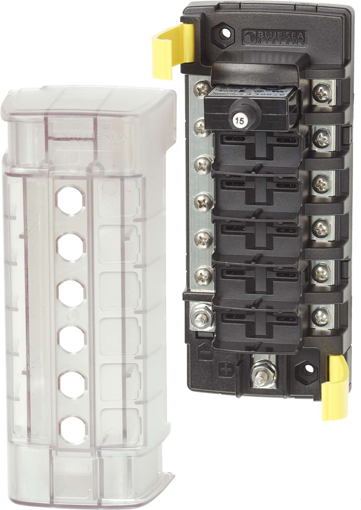Blue Sea ST CLB Circuit Breaker Block with Negative Bus.