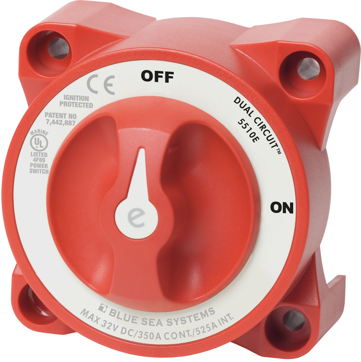 Blue Sea E-Series Battery Switches On-Off Dual Circuit - RED.