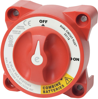 Blue Sea E-Series Battery Switches On-Off Dual Circuit - RED.