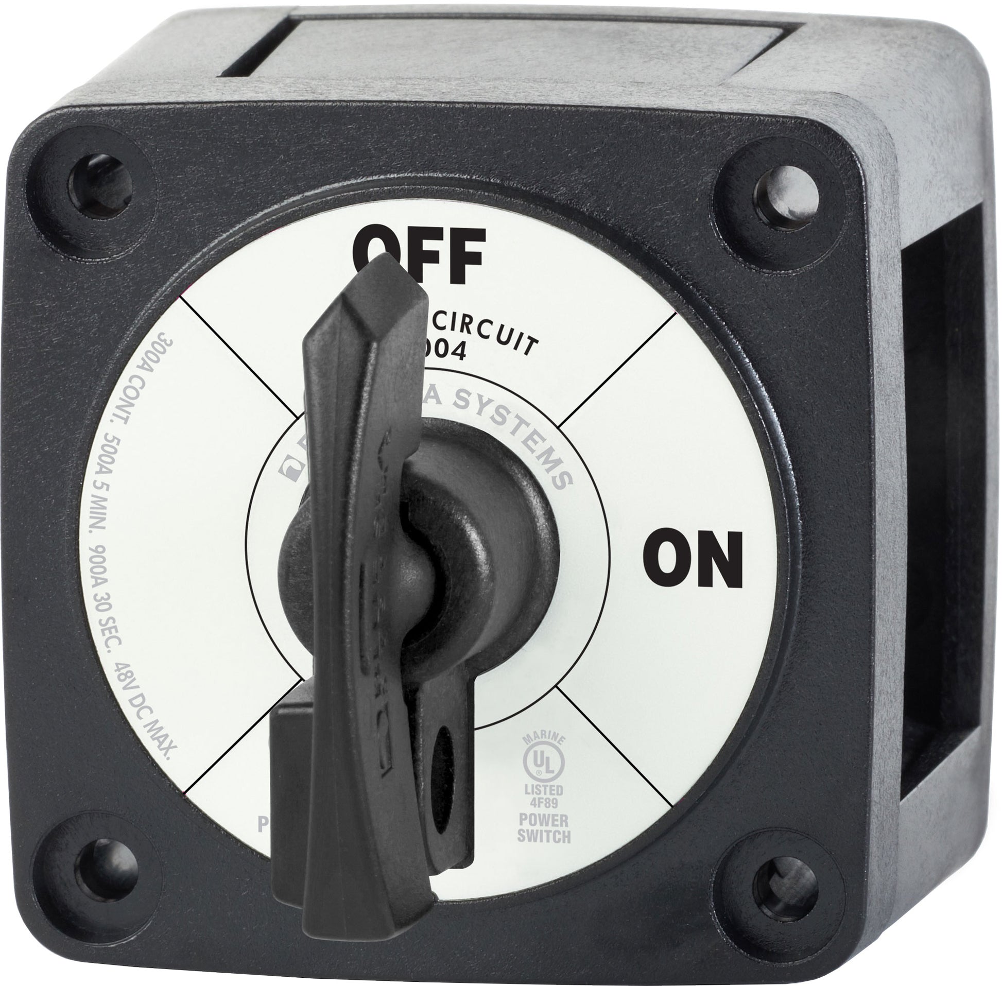 Blue Sea M-Series Single Circuit On/Off Battery Switches -Black.