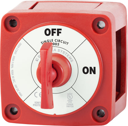 Blue Sea M-Series Battery Switches On/Off with Key - RED.