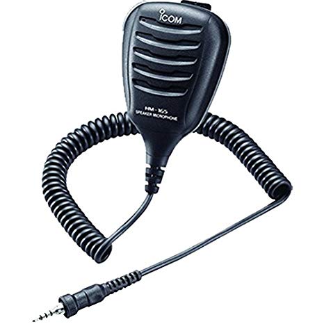Icom HM165/HM167 Speaker Microphones for Handheld VHF Radios.