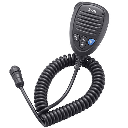 Icom HM205 Series Black Speaker Microphones for Marine VHF Radios.
