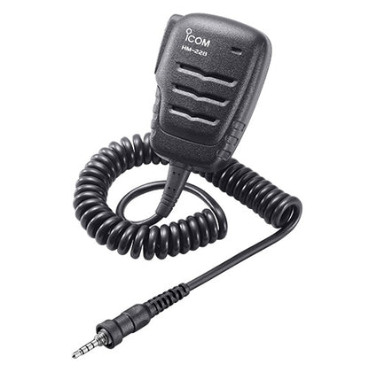 Icom HM228/HM236 Compact Waterproof Speaker Microphones.