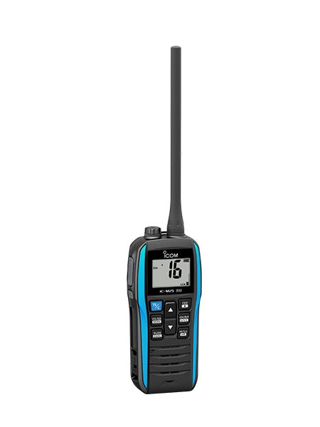 Icom M25 Floating Handheld VHF VHF Radio with USB-C Charging 5 Watts.