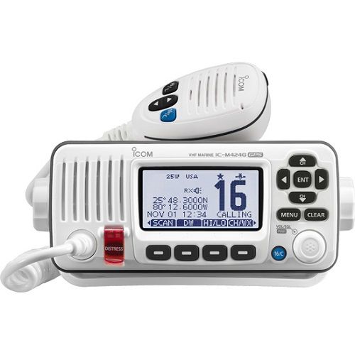 Icom M424G VHF Radio Class D DSC Built-in GPS.