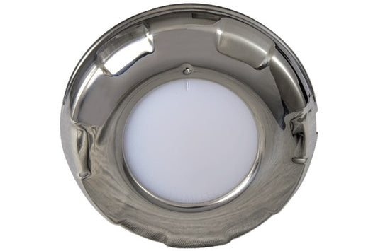 Lumitec Aurora Dome Light LED Series Stainless Steel Finish.