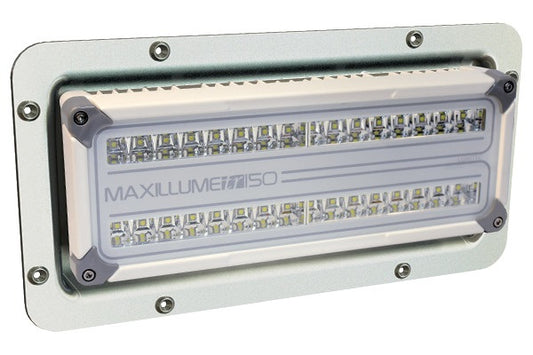 Lumitec Maxillume TR150 Flood White LED - White Housing 12/24v.