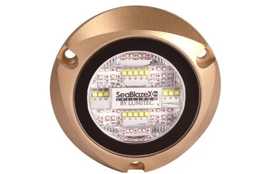 Lumitec Seablaze X2 LED Surface Mount Bronze Housing 12/24v.