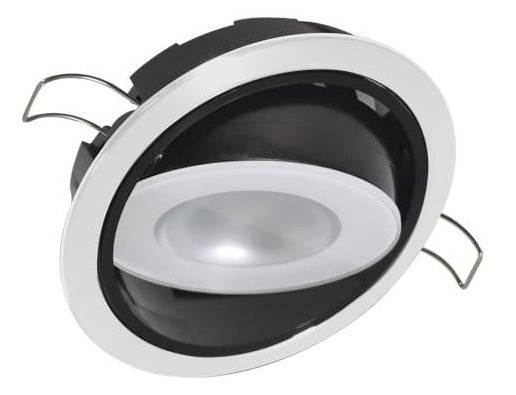 Lumitec Positionable Mirage Down Light Warm White White Finish