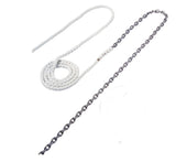 Maxwell 20ft of 5/16in HT Chain Splice to 200ft of 5/8in Nylon Brait Line
