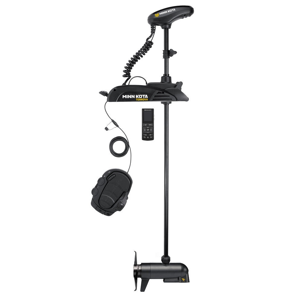 Minn Kota Terrova Combo 112 lb Thrust Trolling Motors MDI Wireless Remote and Foot Pedal.