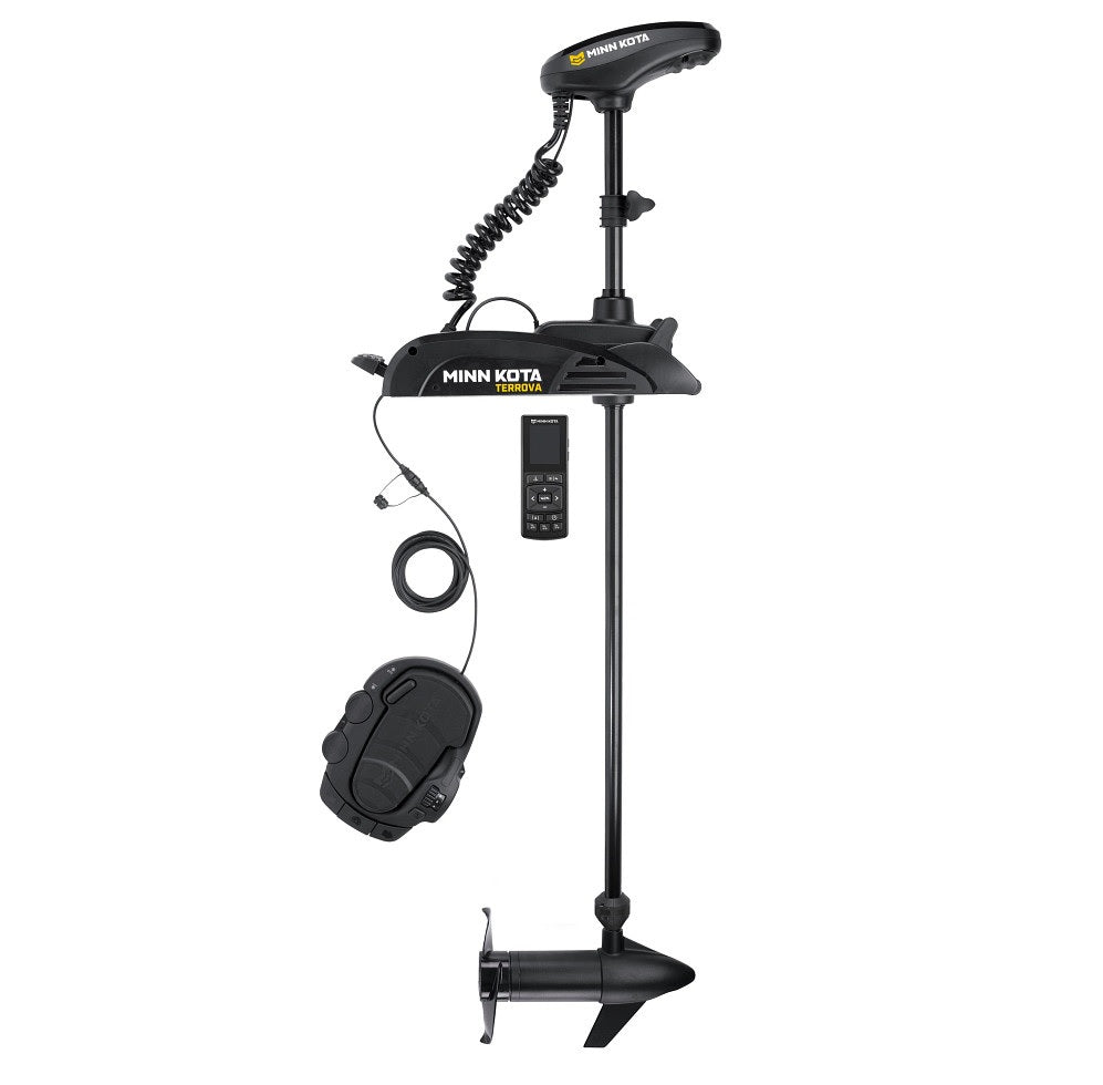 Minn Kota Terrova Combo 55 lb Trolling Motors  DSC Wireless Remote and Foot Pedal.