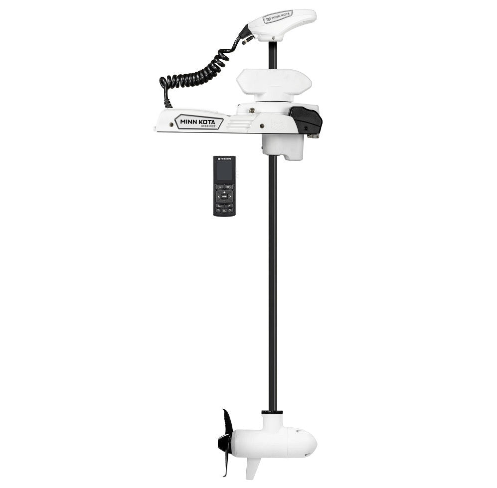 Minn Kota Riptide Instinct Quest 90/115 lb Thrust 24/36v Wireless Remote- White.