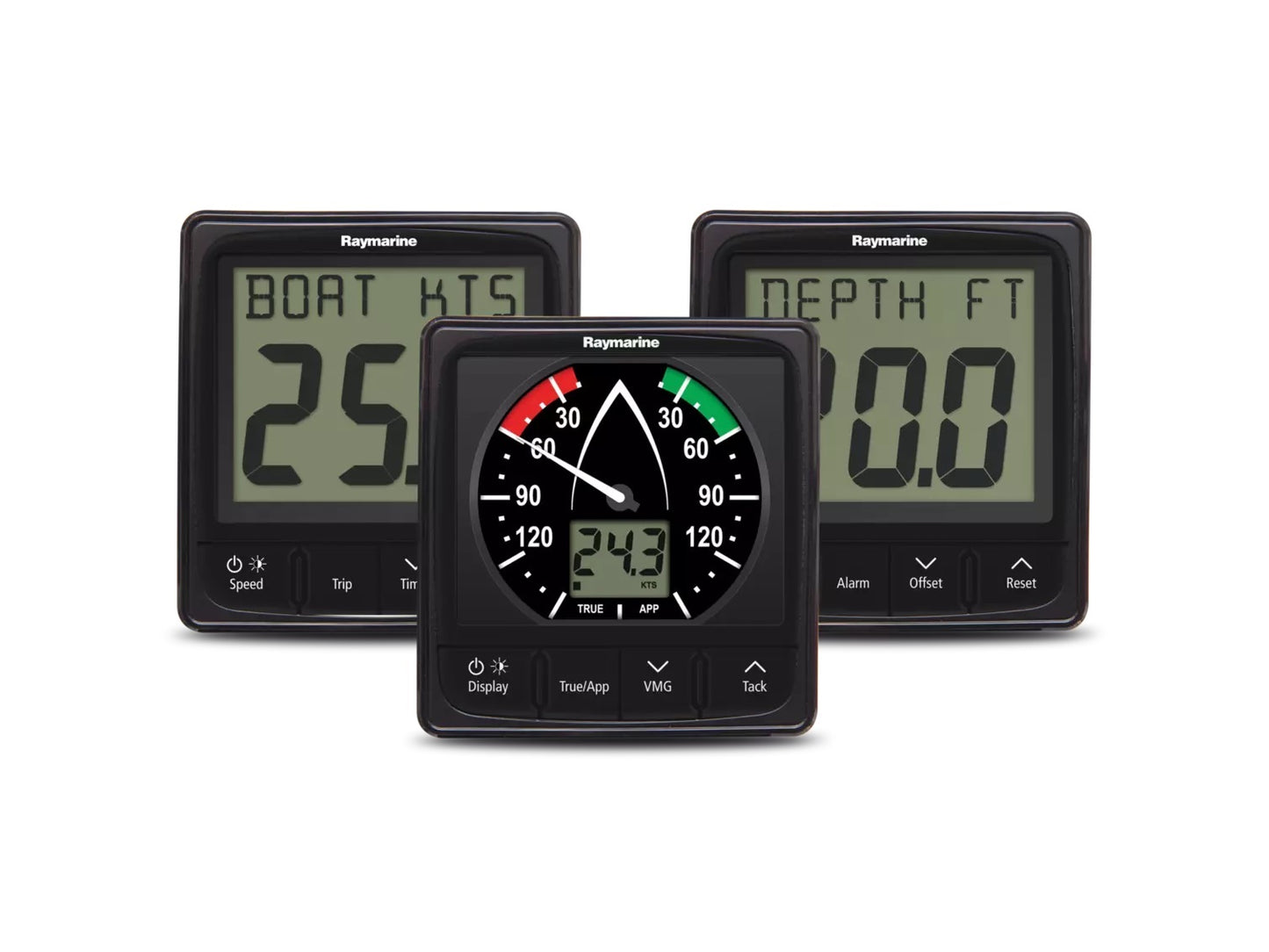 Raymarine Sailpack with ST900/P120 & P319. D800 Thru-hull Transducers Series.