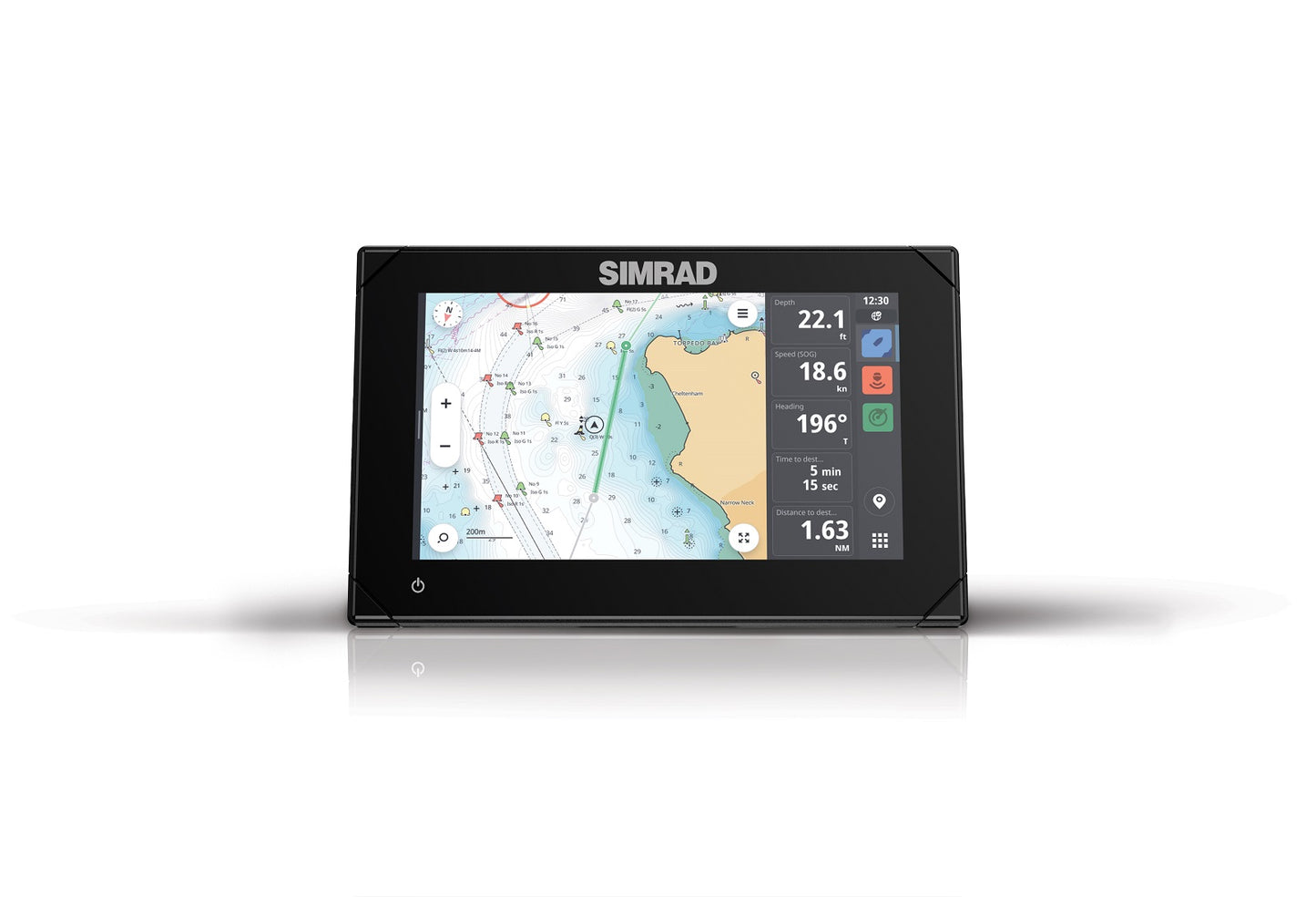 Simrad NSX30  MFD with Active Imaging Transducer.