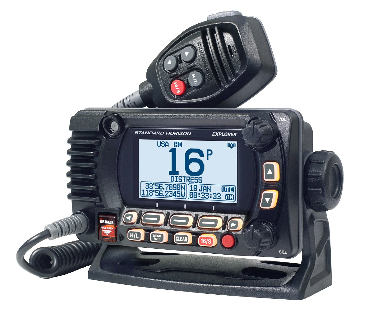 Standard Horizon  Explorer GX1800 Series GPS 25 Watt VHF.