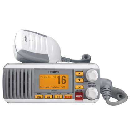 Uniden UM385 Fixed Mount VHF Radios with DSC Class D 25 Watt.